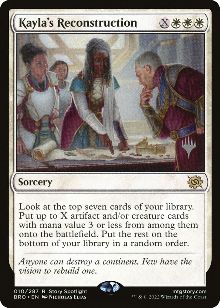 Kayla's Reconstruction (010) Foil - The Brothers' War Promos