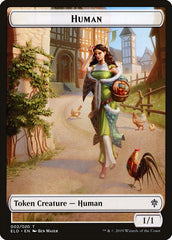 Human // Clue Double-Sided Token [Pioneer Challenger Decks 2022] | Silver Goblin