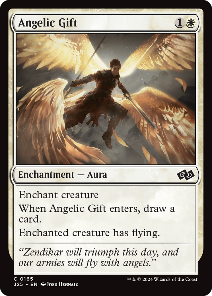 Angelic Gift [Foundations Jumpstart] | Silver Goblin