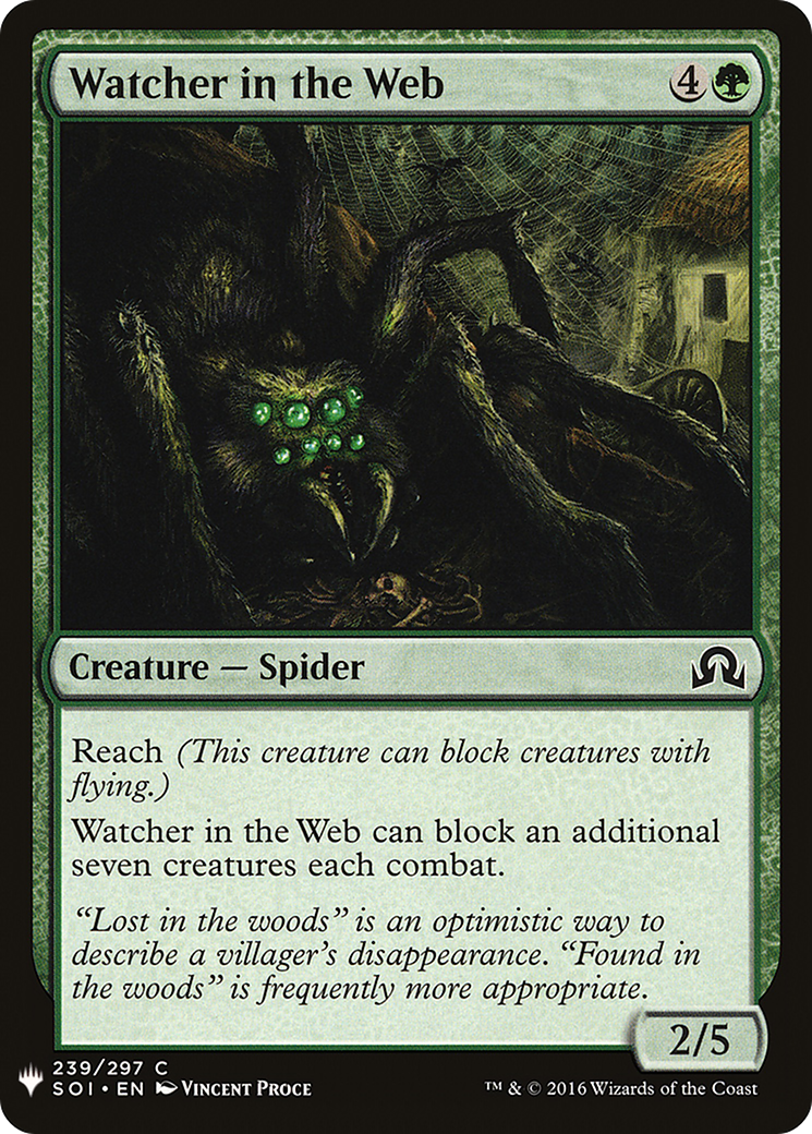 Watcher in the Web (SOI-239) - The List