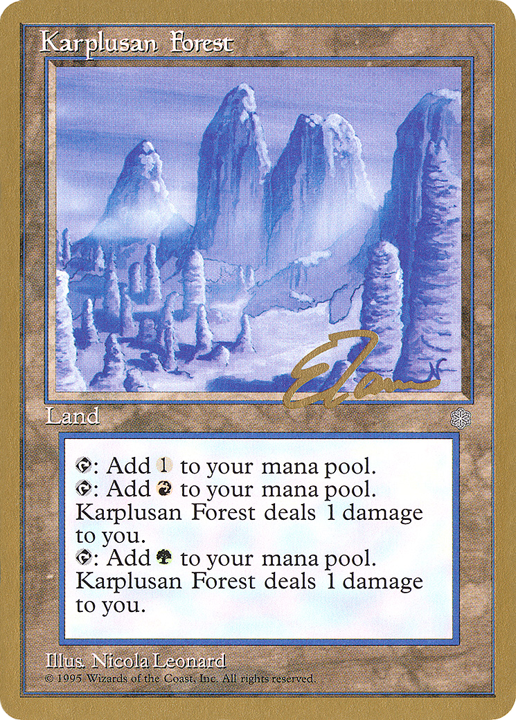 Karplusan Forest - 1996 Eric Tam (ICE) - Pro Tour Collector Set