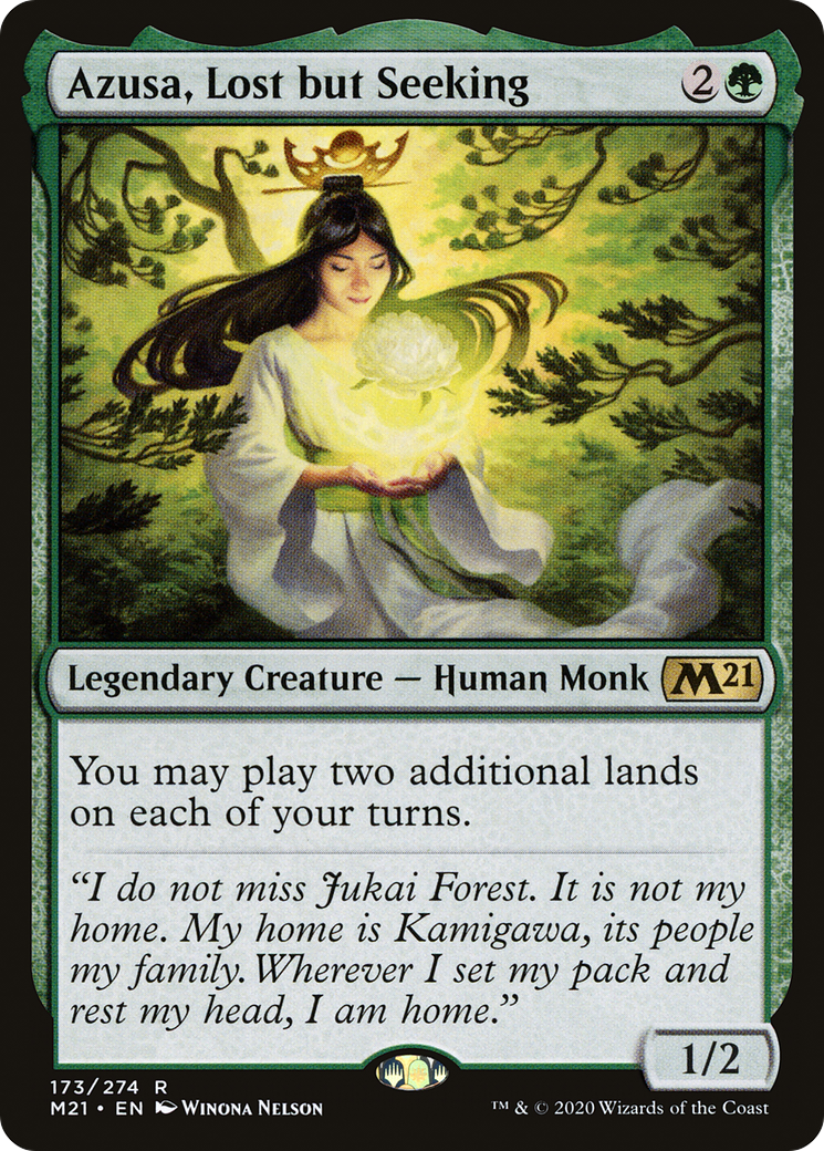 Azusa, Lost but Seeking (173) Foil - Core Set 2021