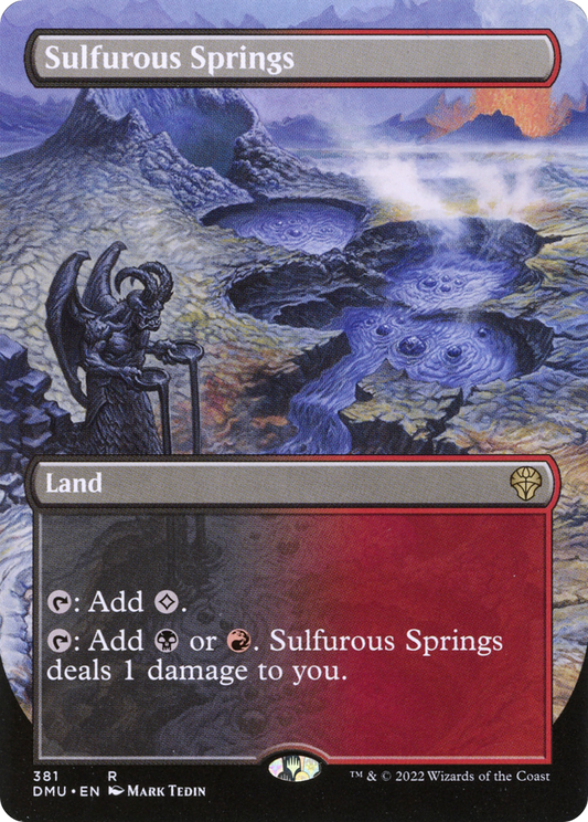 Sulfurous Springs (Borderless Alternate Art) [Dominaria United] Foil