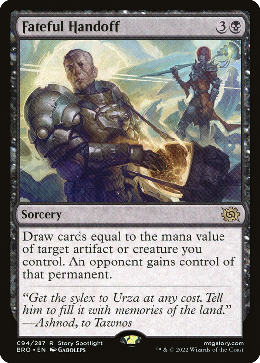 Fateful Handoff (094) Foil - The Brothers' War