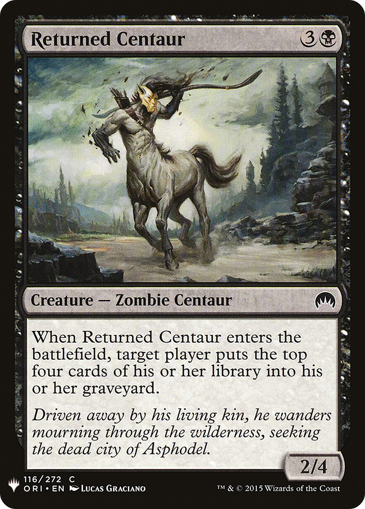 Returned Centaur (ORI-116) - The List