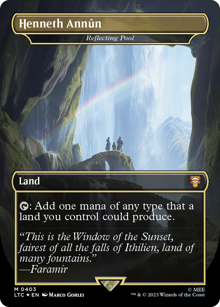 Henneth Annun – Reflecting Pool (Surge Foil) (403) Foil - Tales of Middle-earth Commander