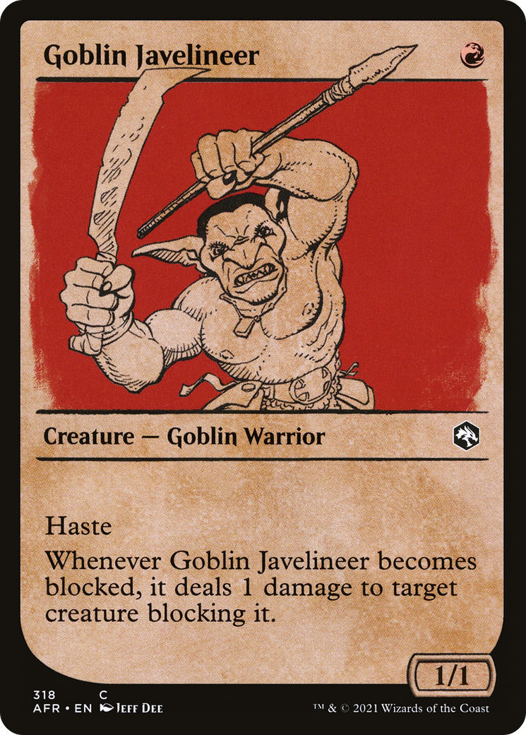 Goblin Javelineer (Showcase) (318) - Adventures in the Forgotten Realms