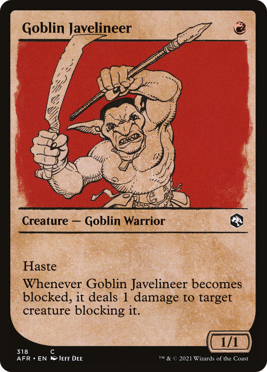 Goblin Javelineer (Showcase) (318) - Adventures in the Forgotten Realms