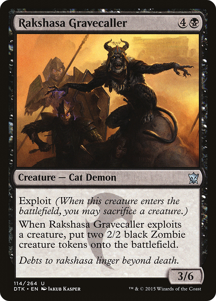 Rakshasa Gravecaller (114) Foil - Dragons of Tarkir
