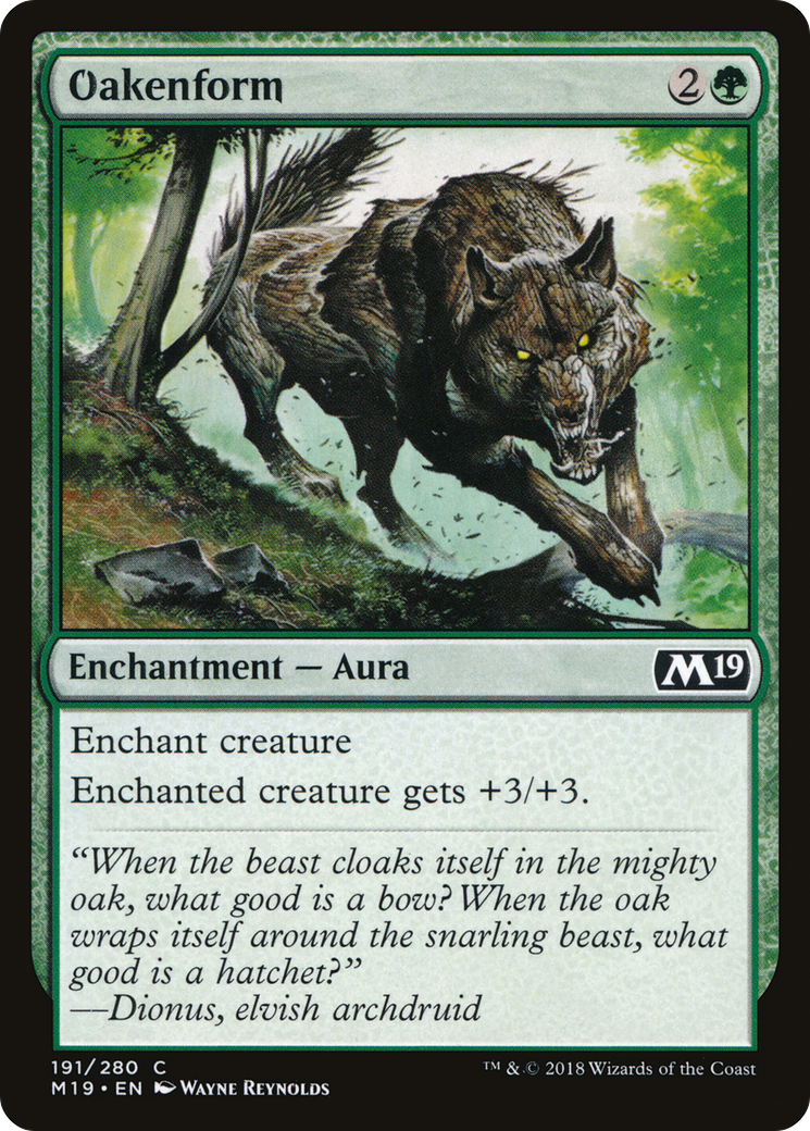 Oakenform (191) Foil - Core Set 2019