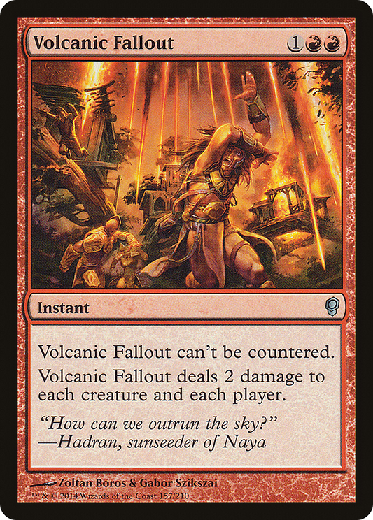 Volcanic Fallout [Conspiracy] Foil