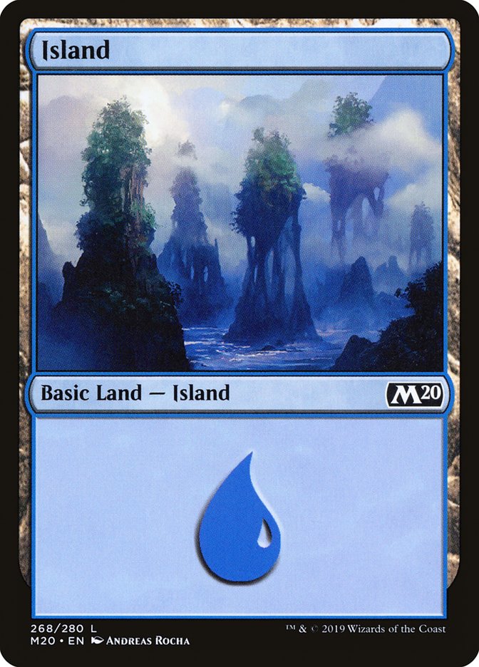 Island (268) [Core Set 2020] | Silver Goblin