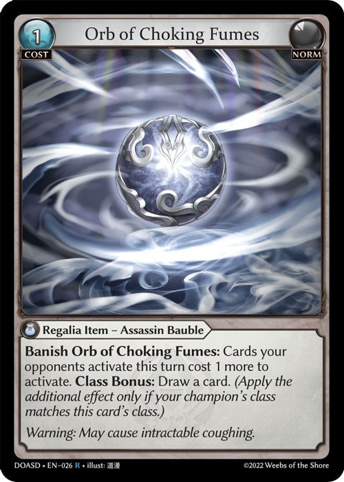 Orb of Choking Fumes (026) [Dawn of Ashes: Starter Decks] | Silver Goblin