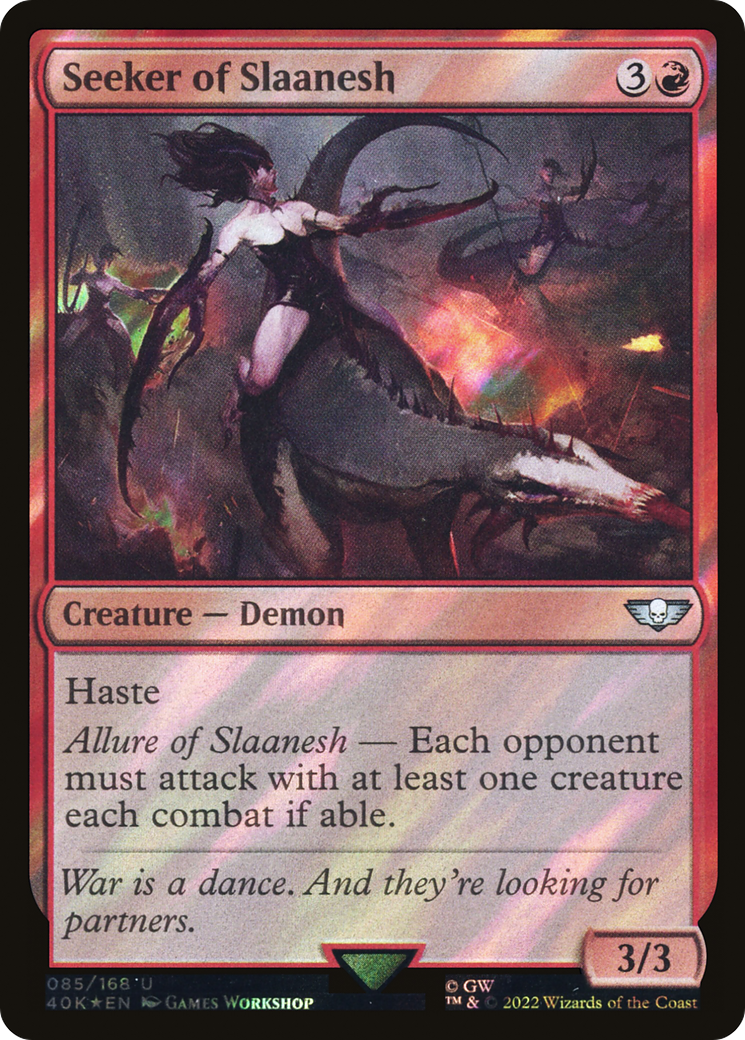Seeker of Slaanesh (085) Surge Foil - Warhammer 40,000 Commander