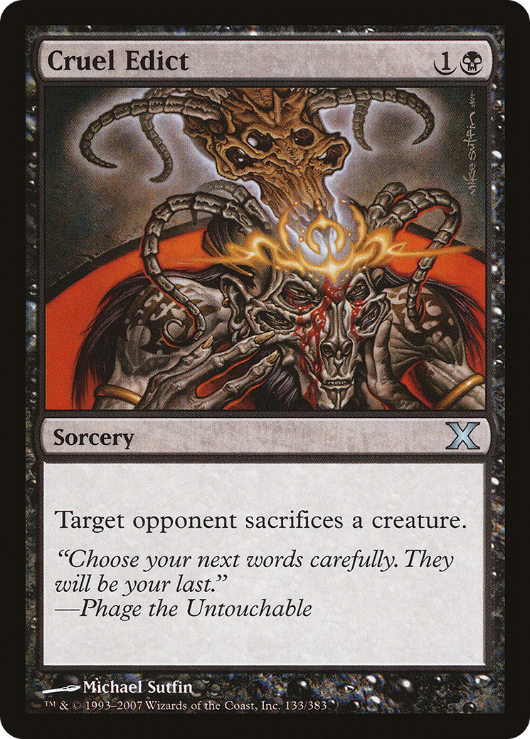 Cruel Edict (133) - Tenth Edition