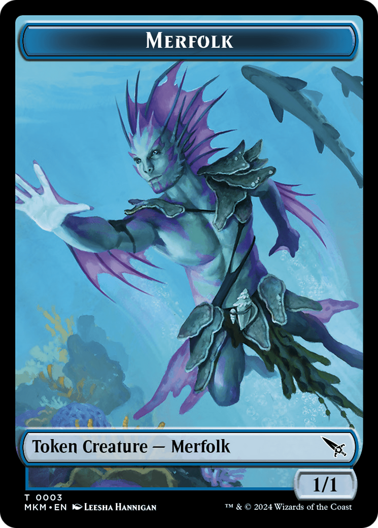 Merfolk Token [Murders at Karlov Manor Tokens] | Silver Goblin