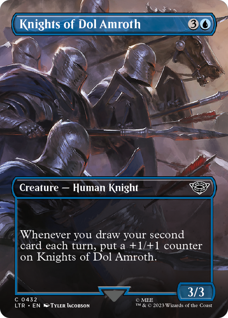 Knights of Dol Amroth (Borderless) (432) Foil - The Lord of the Rings: Tales of Middle-earth