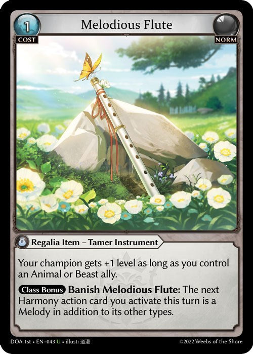 Melodious Flute (043) [Dawn of Ashes: 1st Edition] Foil