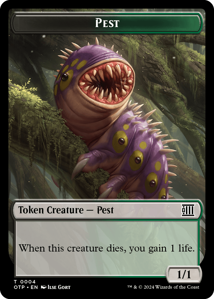 Pest // Plot Double-Sided Token [Outlaws of Thunder Junction Tokens] | Silver Goblin