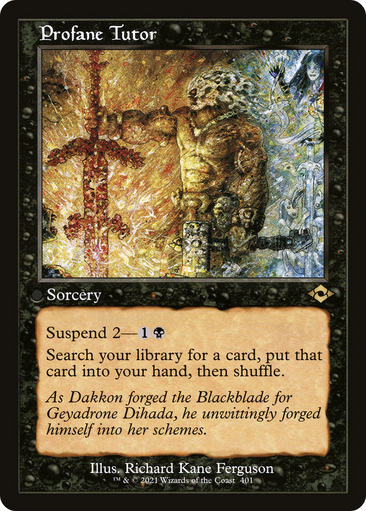 Profane Tutor (Retro) (401) Foil - Modern Horizons 2
