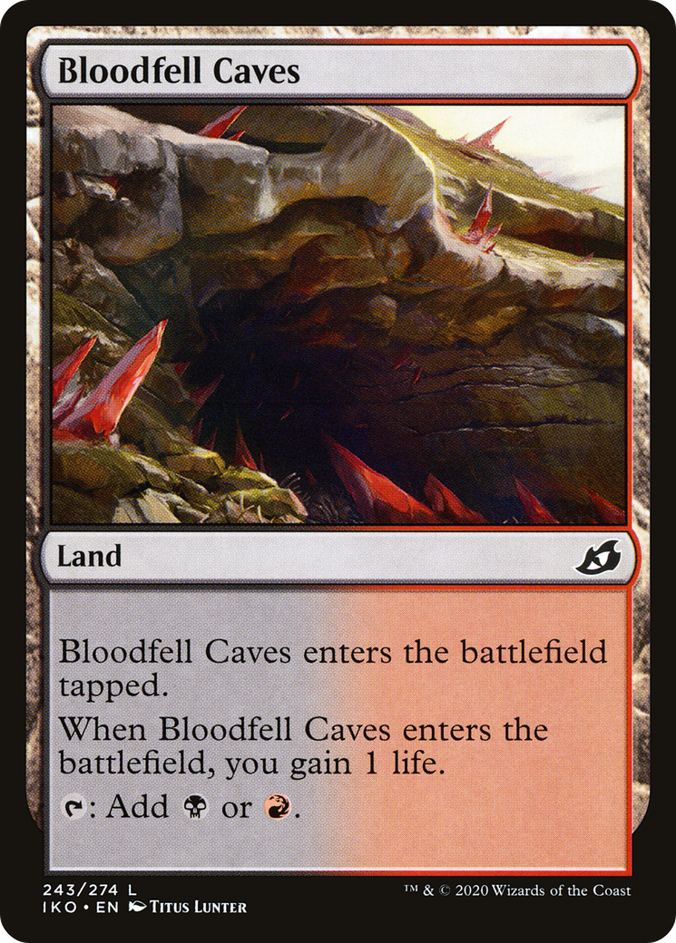 Bloodfell Caves (243) Foil - Ikoria: Lair of Behemoths