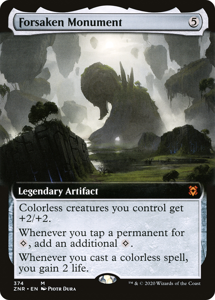 Forsaken Monument (Extended Art) (374) Foil - Zendikar Rising