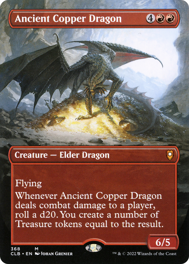 Ancient Copper Dragon (Borderless) (368) - Commander Legends: Battle for Baldur's Gate