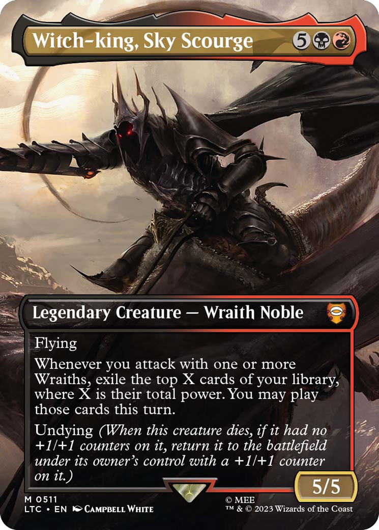 Witch-king, Sky Scourge (Borderless) (511) Foil - Tales of Middle-earth Commander