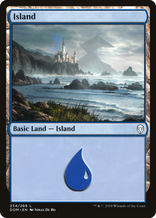 Island (254) [Dominaria] Foil
