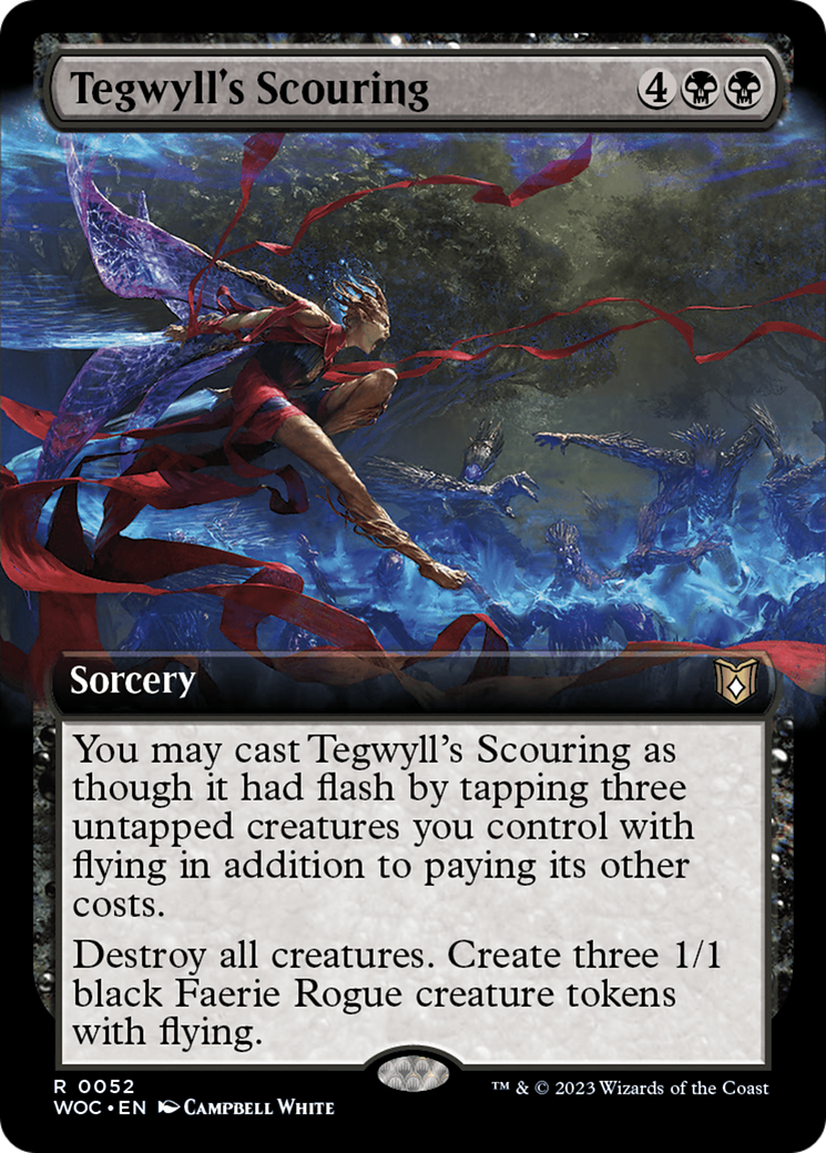 Tegwyll's Scouring (Extended Art) [Wilds of Eldraine Commander] | Silver Goblin