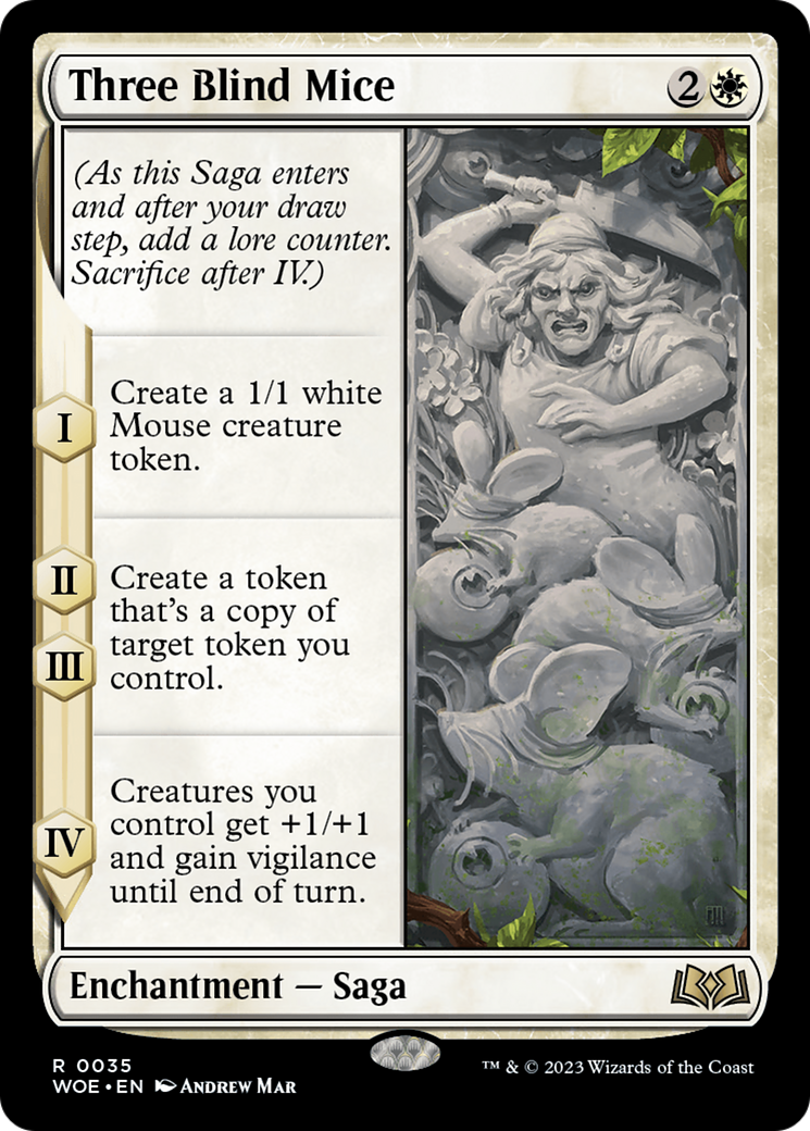 Three Blind Mice (035) Foil - Wilds of Eldraine