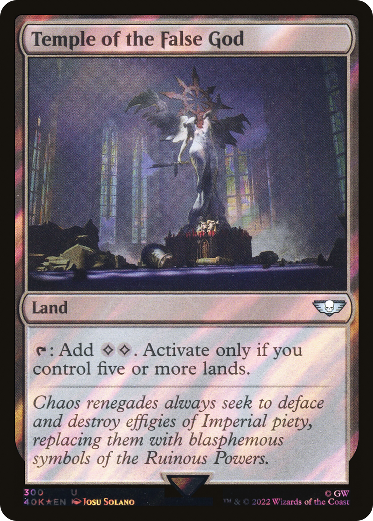 Temple of the False God (300) Surge Foil - Warhammer 40,000 Commander
