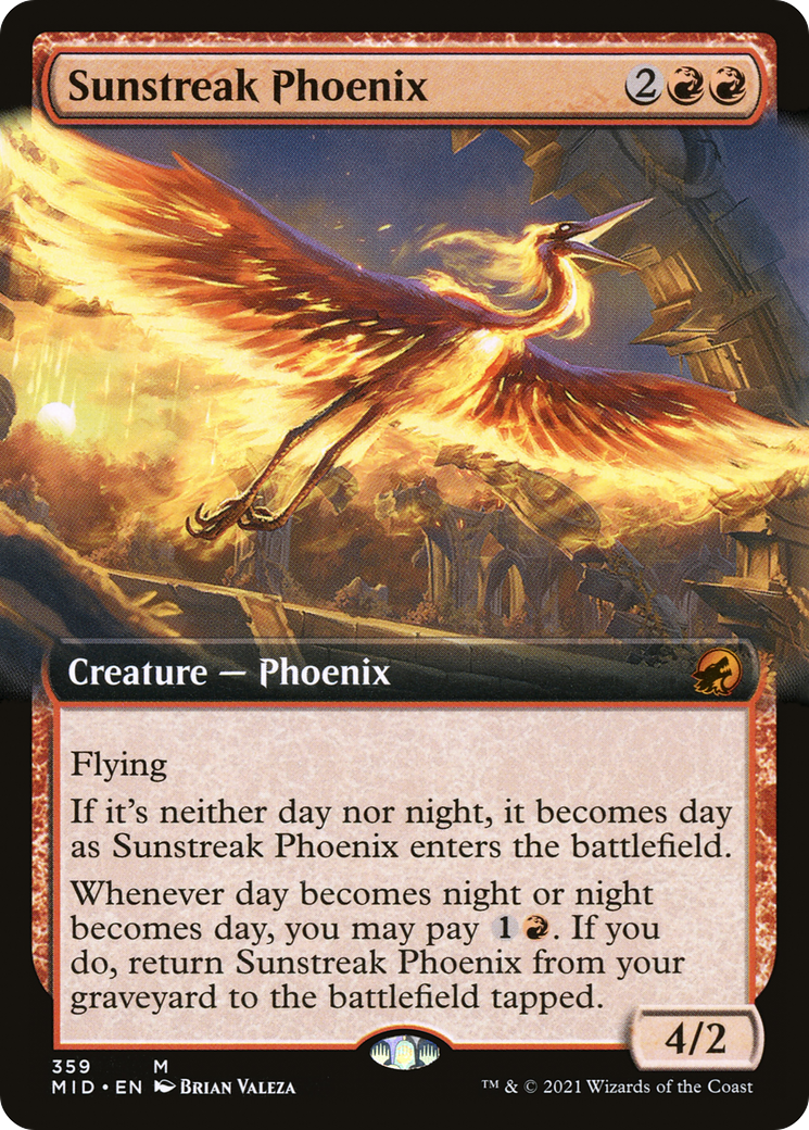 Sunstreak Phoenix (Extended Art) (359) - Innistrad: Midnight Hunt