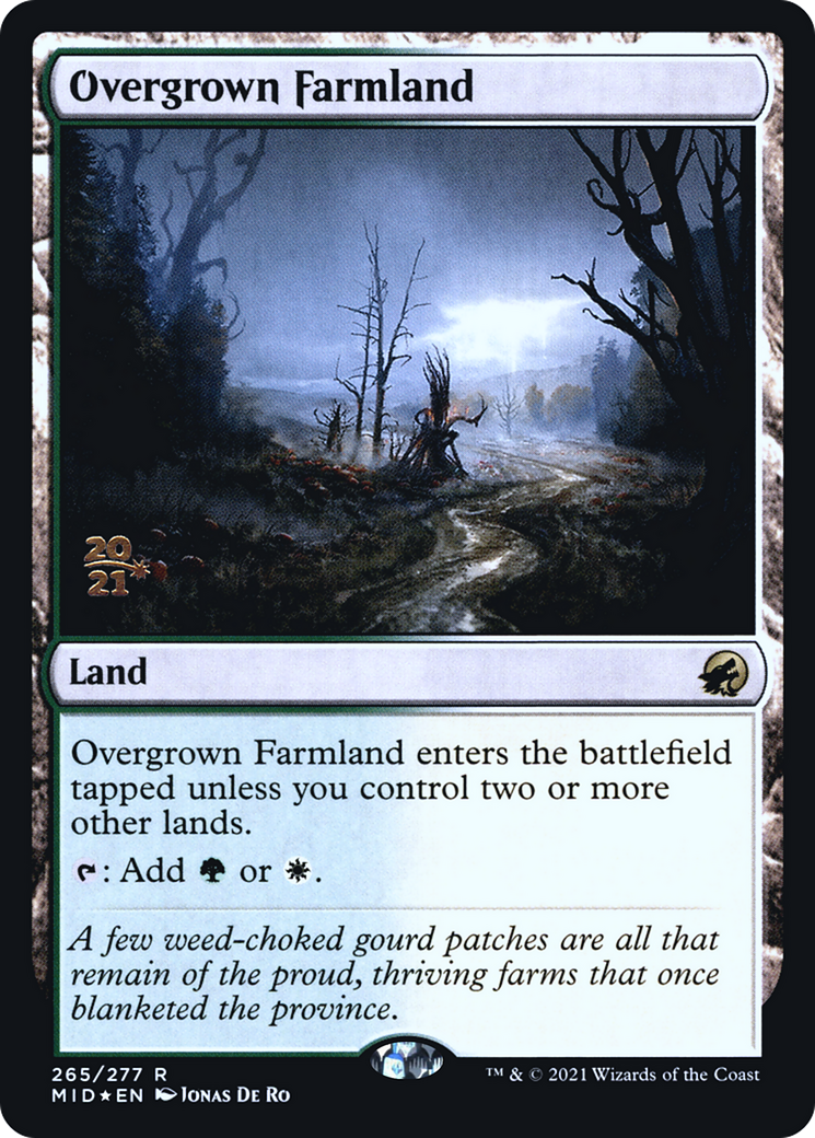 Overgrown Farmland (265s) Foil - Innistrad: Midnight Hunt Promos