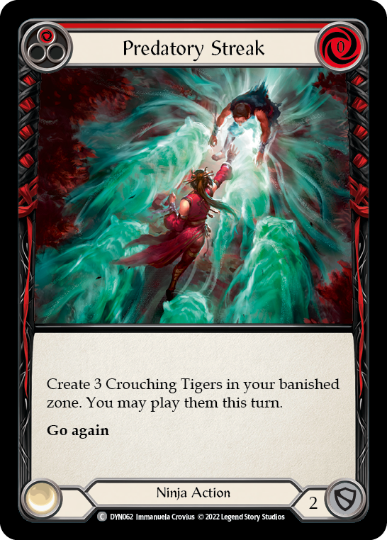 Predatory Streak (Red) [DYN062] (Dynasty) | Silver Goblin