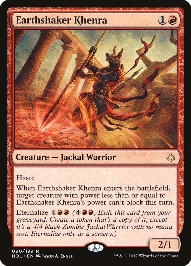 Earthshaker Khenra (090) Foil - Hour of Devastation
