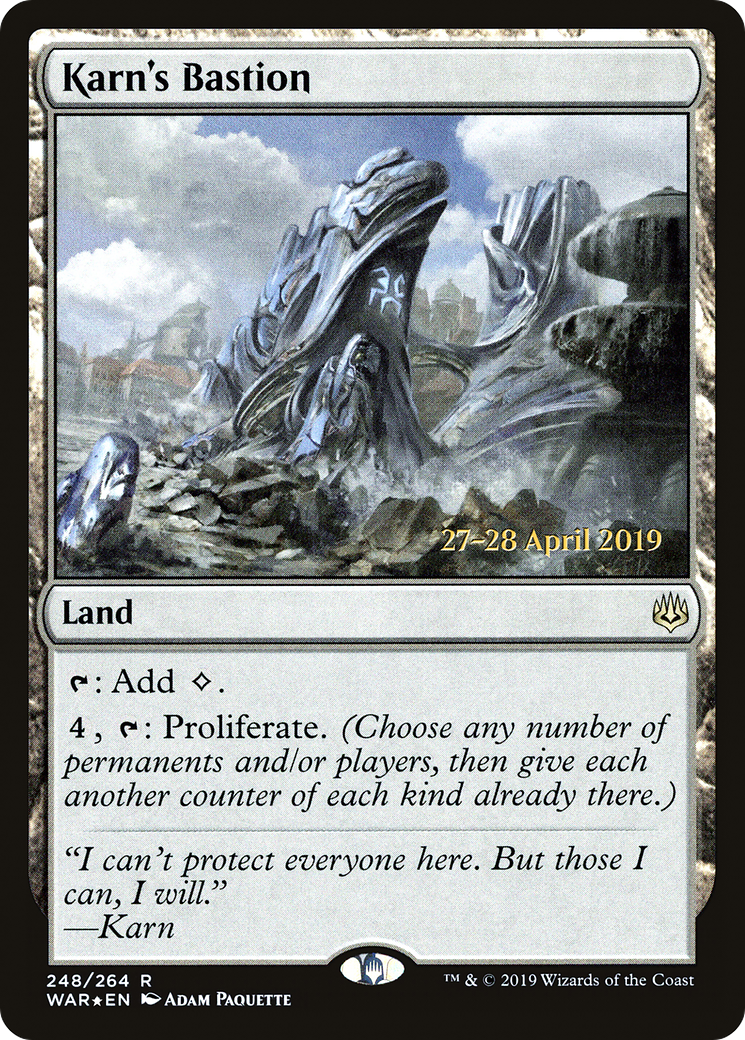 Karn's Bastion (248s) Foil - War of the Spark Promos