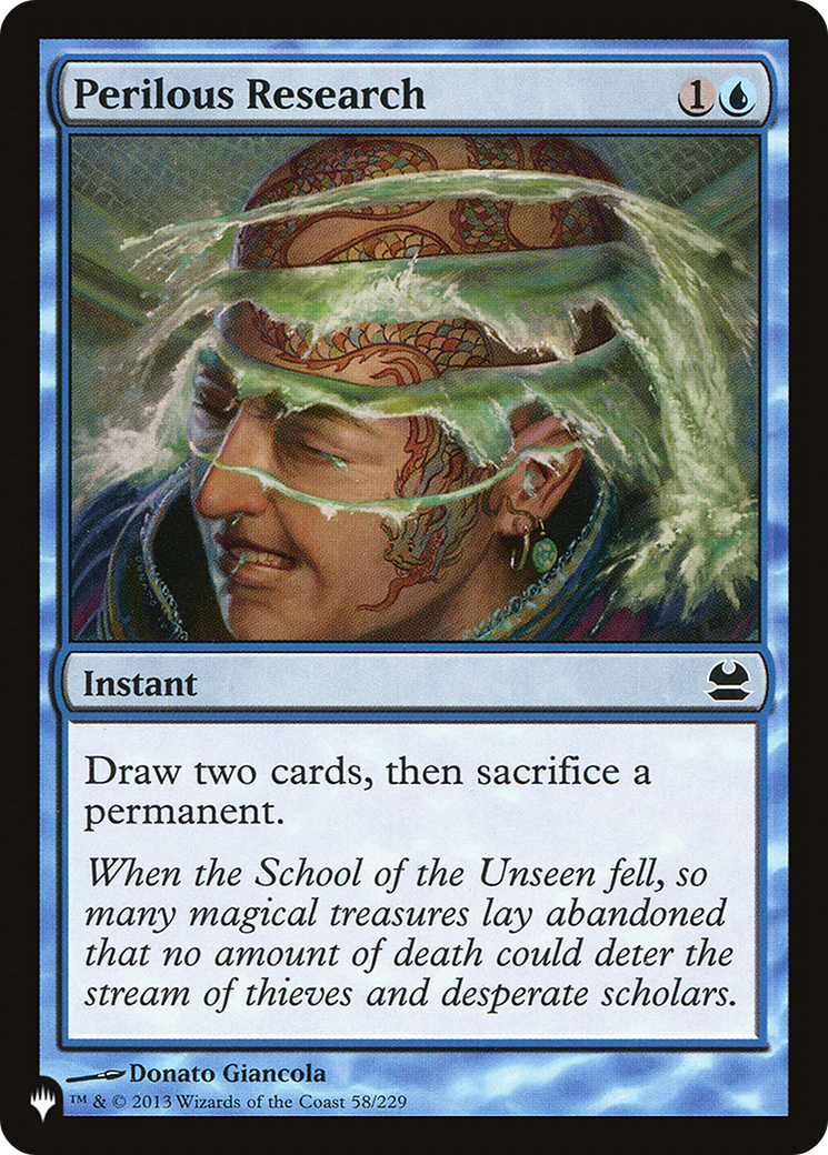 Perilous Research (MMA-58) - The List