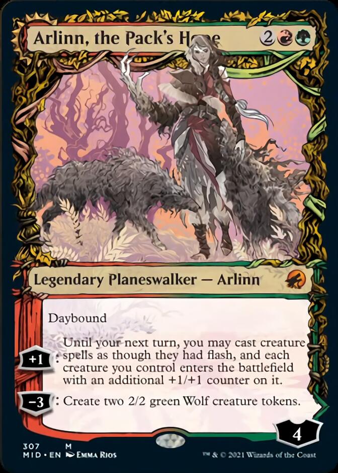 Arlinn, the Pack's Hope (Showcase) (307) Foil - Innistrad: Midnight Hunt