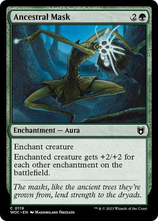 Ancestral Mask (119) - Wilds of Eldraine Commander