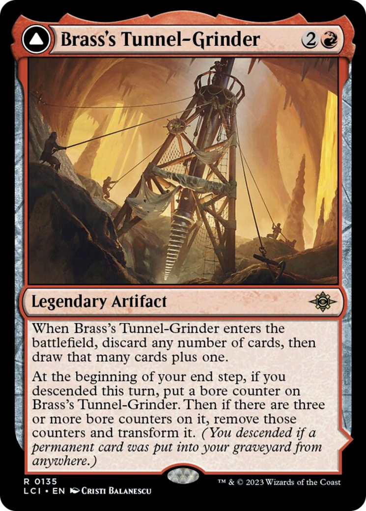Brass's Tunnel-Grinder (135) Foil - The Lost Caverns of Ixalan