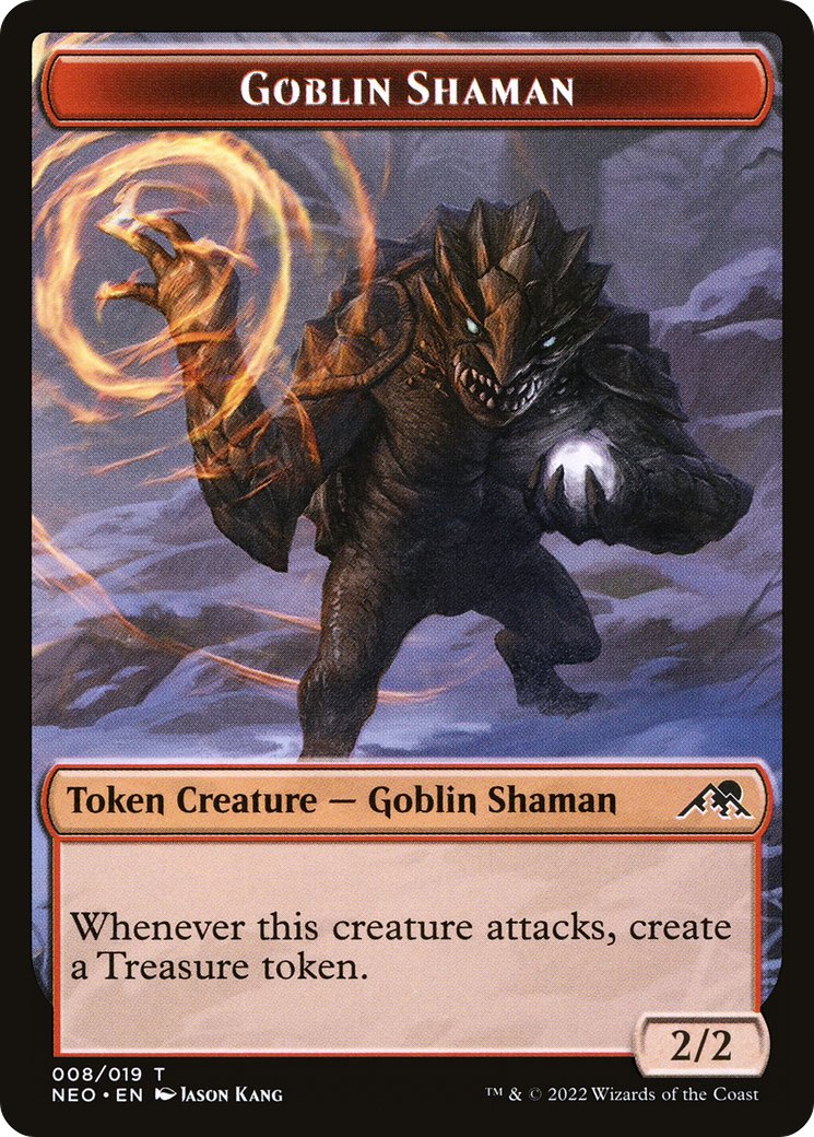 Goblin Shaman Token [Kamigawa: Neon Dynasty Tokens] | Silver Goblin