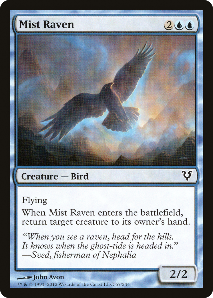 Mist Raven (067) Foil - Avacyn Restored