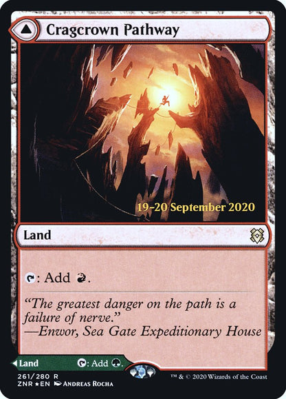 Cragcrown Pathway (261) Foil - Zendikar Rising Promos