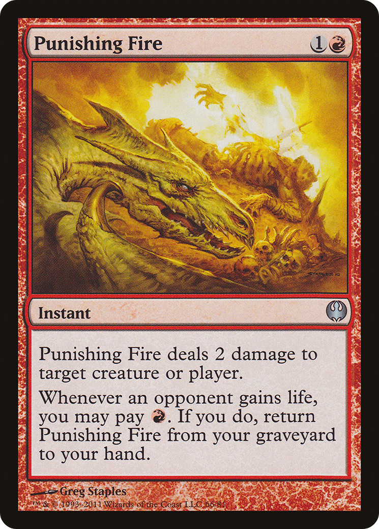 Punishing Fire [Duel Decks: Knights vs. Dragons] | Silver Goblin