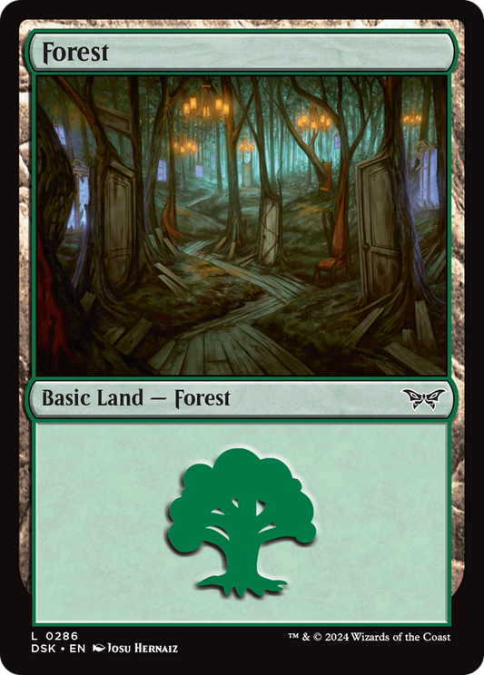 Forest (0286) [Duskmourn: House of Horror] Foil