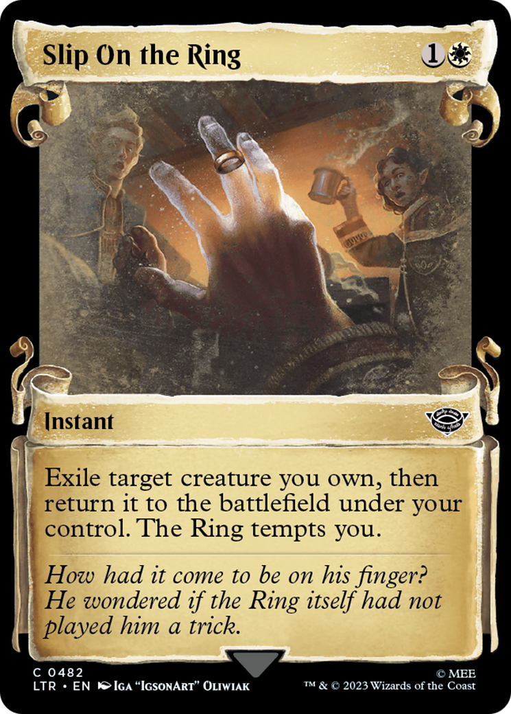 Slip On the Ring (Showcase) (482) Foil - The Lord of the Rings: Tales of Middle-earth