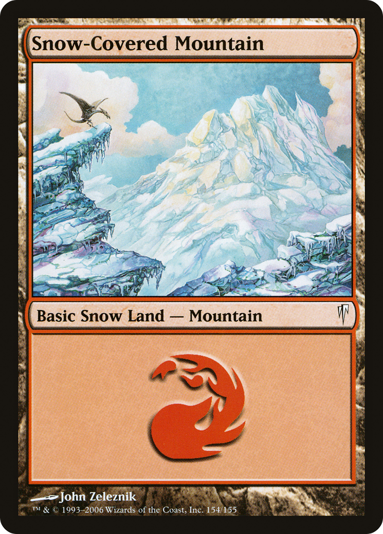 Snow-Covered Mountain (154) - Coldsnap Foil