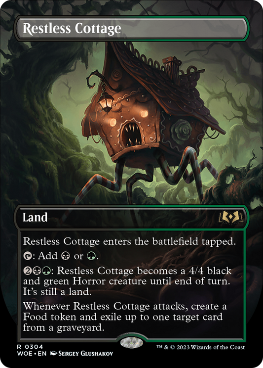 Restless Cottage (Borderless Alternate Art) [Wilds of Eldraine] Foil