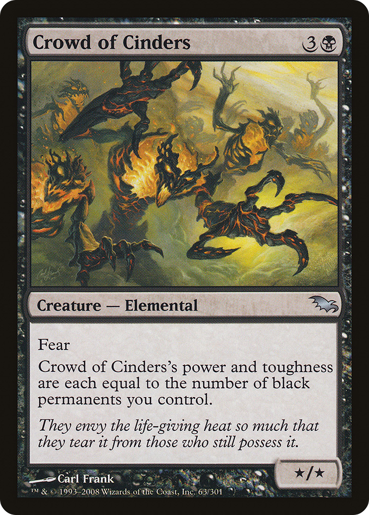 Crowd of Cinders (063) Foil - Shadowmoor